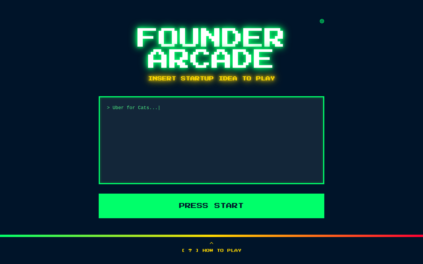 Founder Arcade — Web App / AI